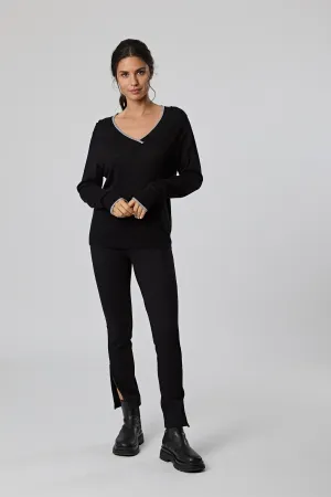 Reset V Sweater - Black