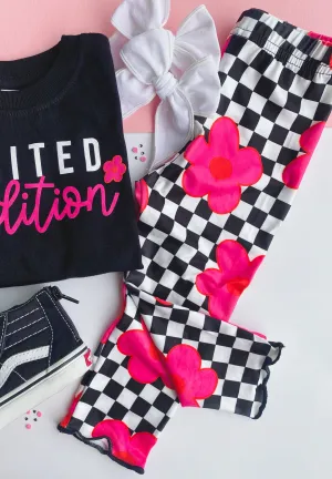 retro floral leggings
