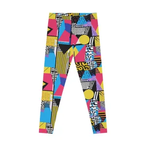 Retro Pop Vibe Stretchy Leggings for Active Lifestyle & Everyday Comfort