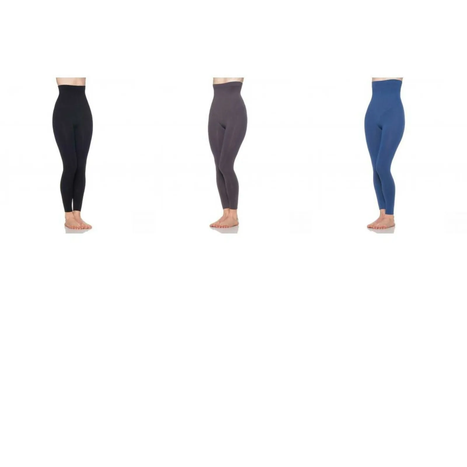 Rhonda Shear Women's Smooth Tootsie Seamless High Waist Shaping Leggings