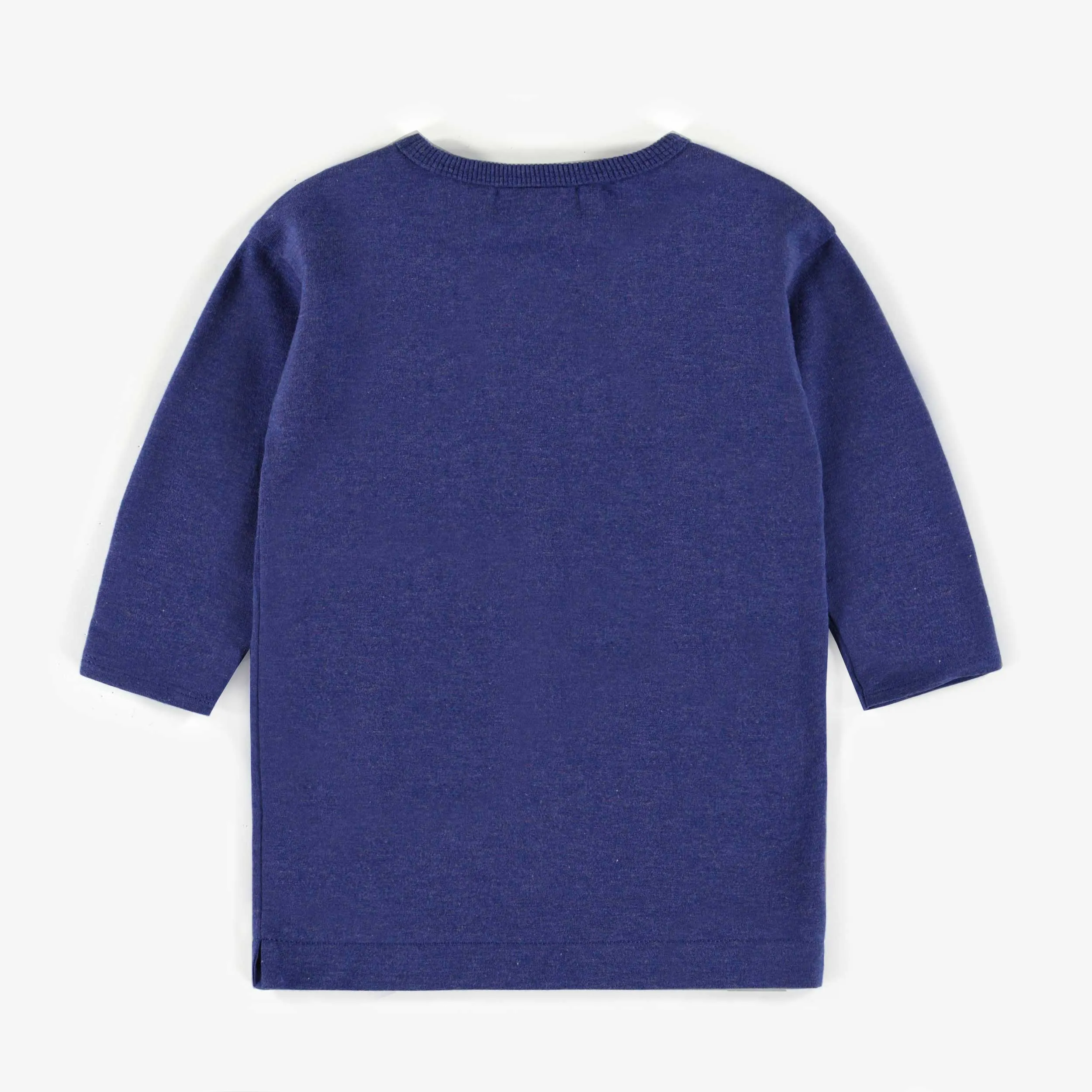 Robe tunique bleue en coton français, bébé || Blue tunic dress in French cotton, baby