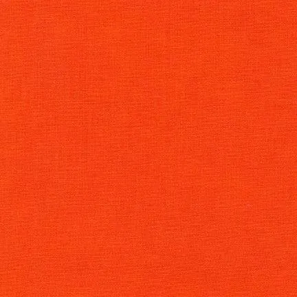 Robert Kaufman Fabric | KONA Cotton Solid | 1370 Tangerine