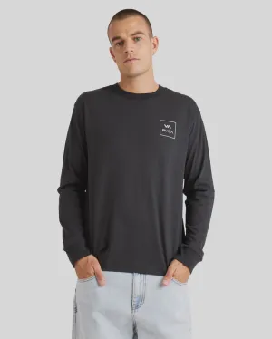 RVCA VA All The Ways LS Tee WASHED BLACK