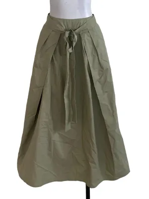 Sage Plain Cotton Skirt TEM