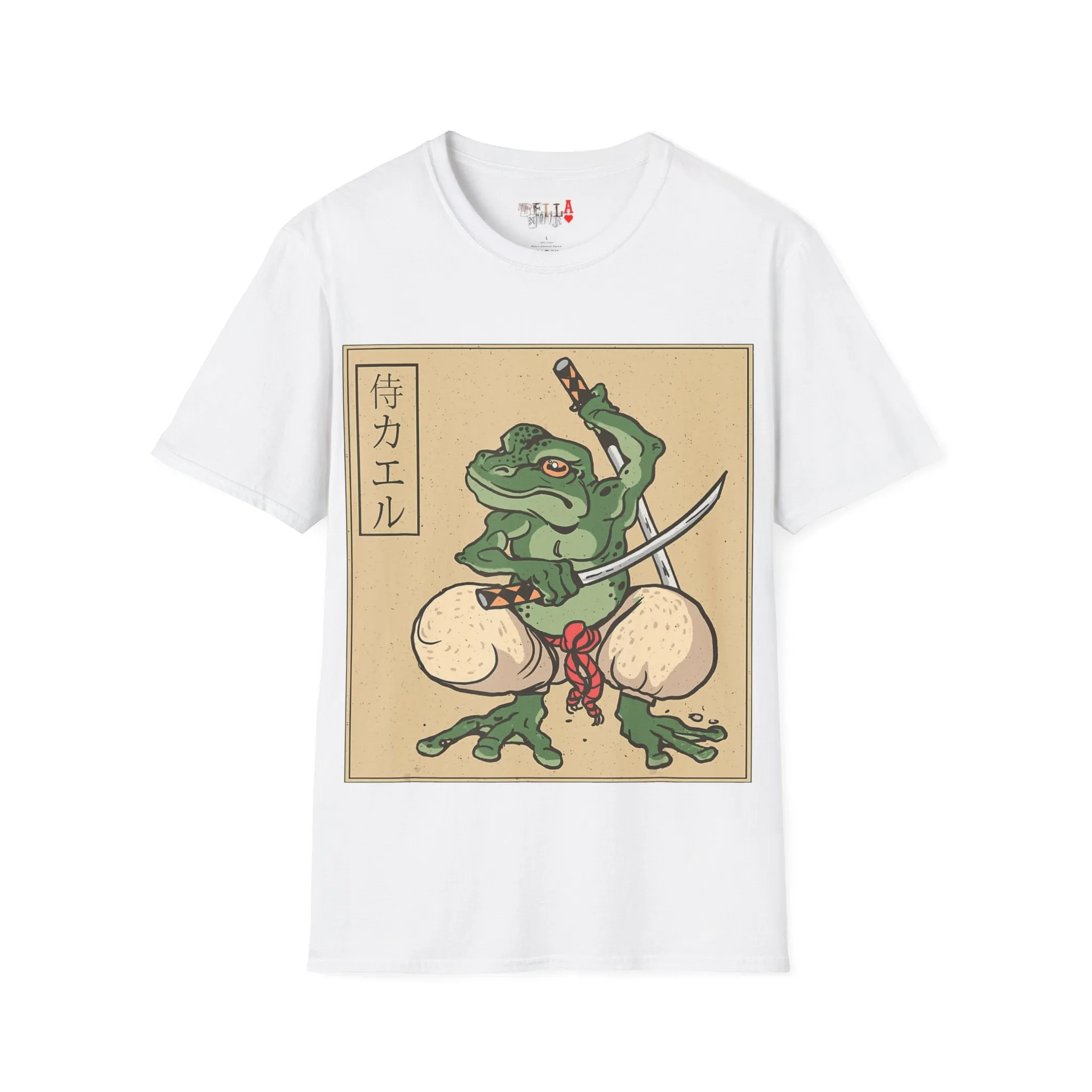 Samurai Frog Unisex Softstyle T-Shirt