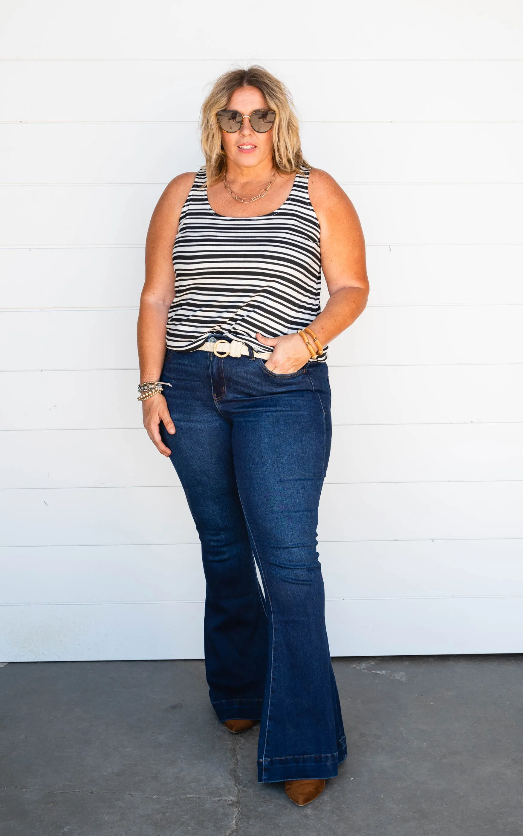 Sara's Steals and Deals Striped Tank Top