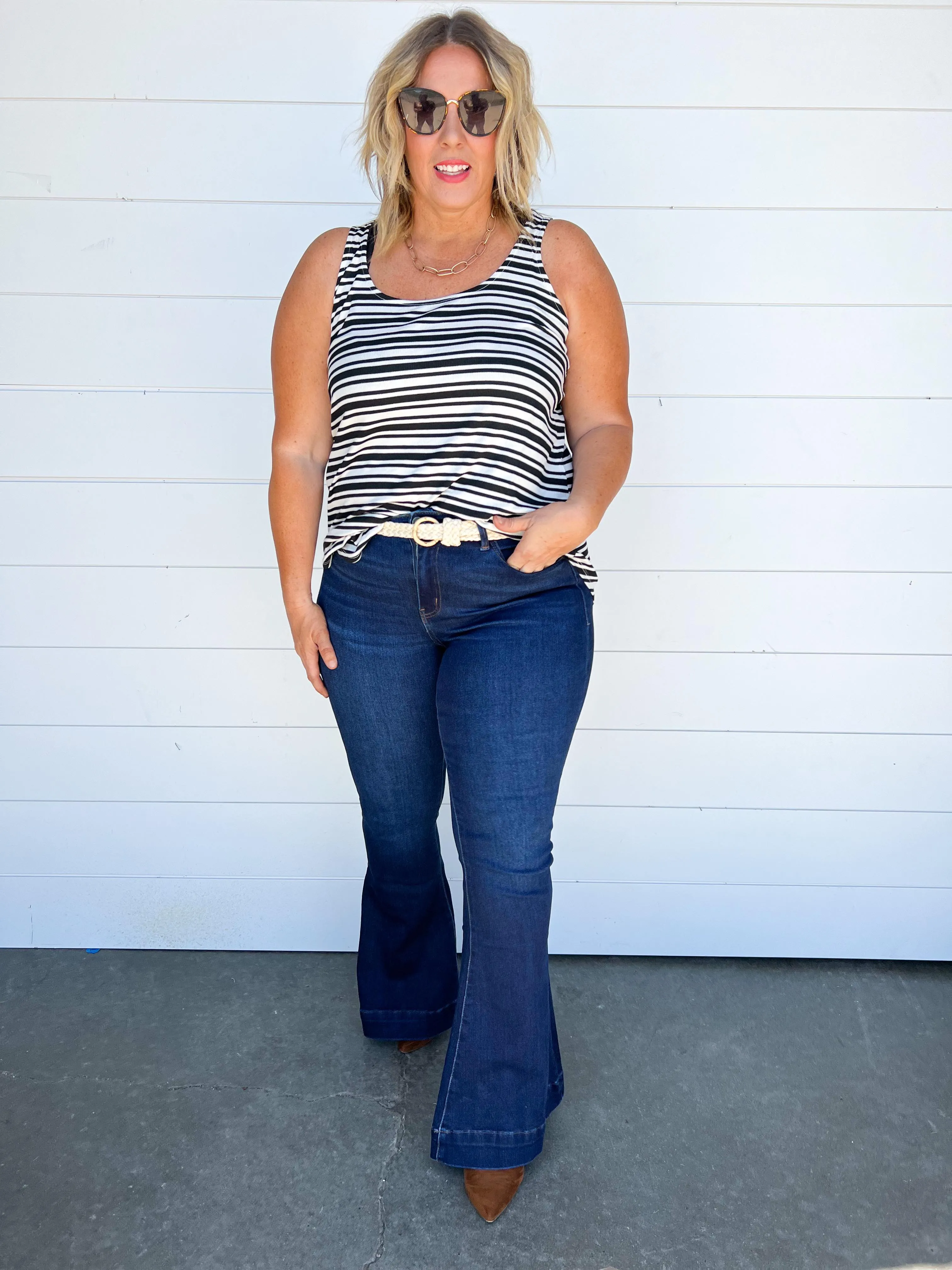 Sara's Steals and Deals Striped Tank Top