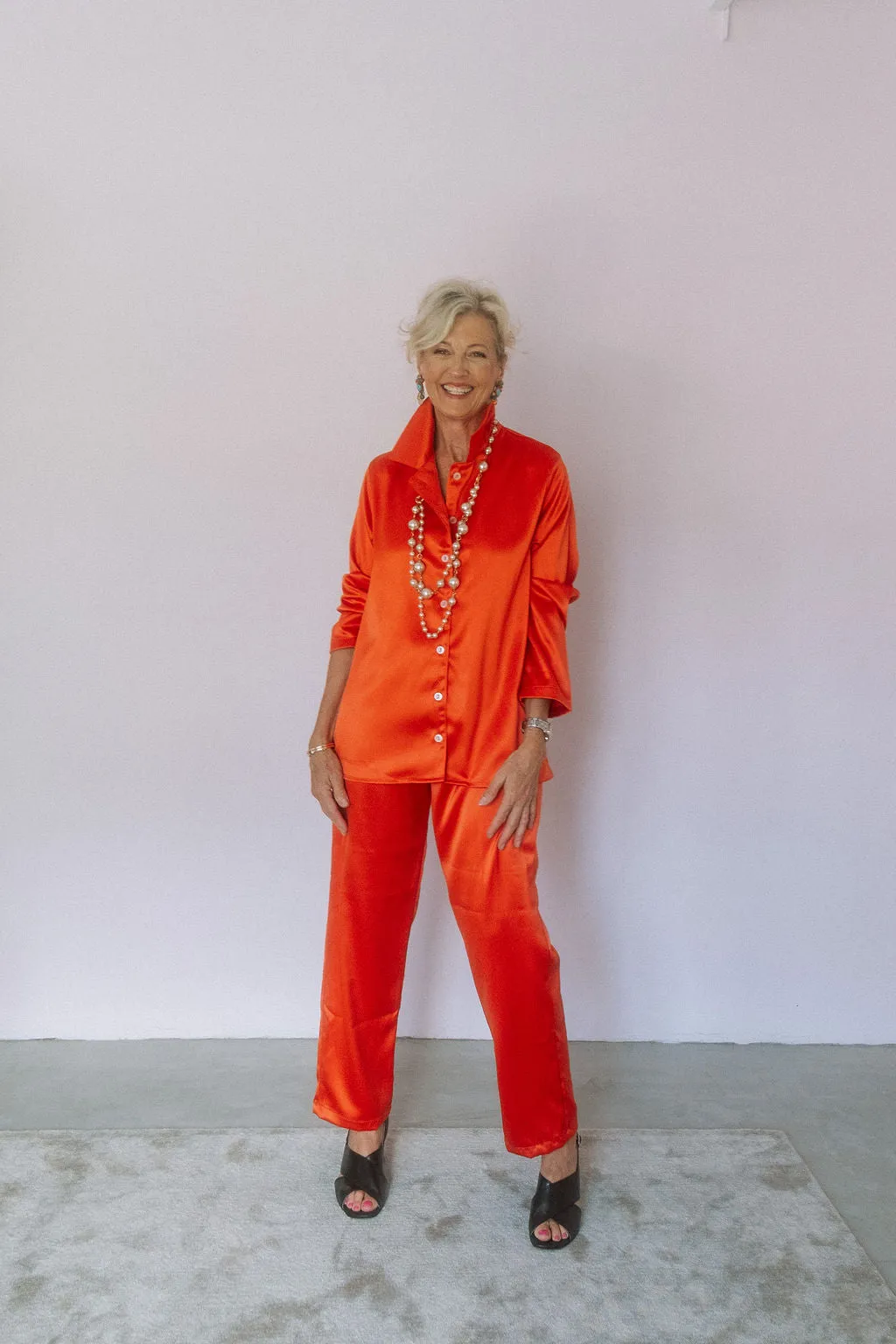 Satin Set- Orange