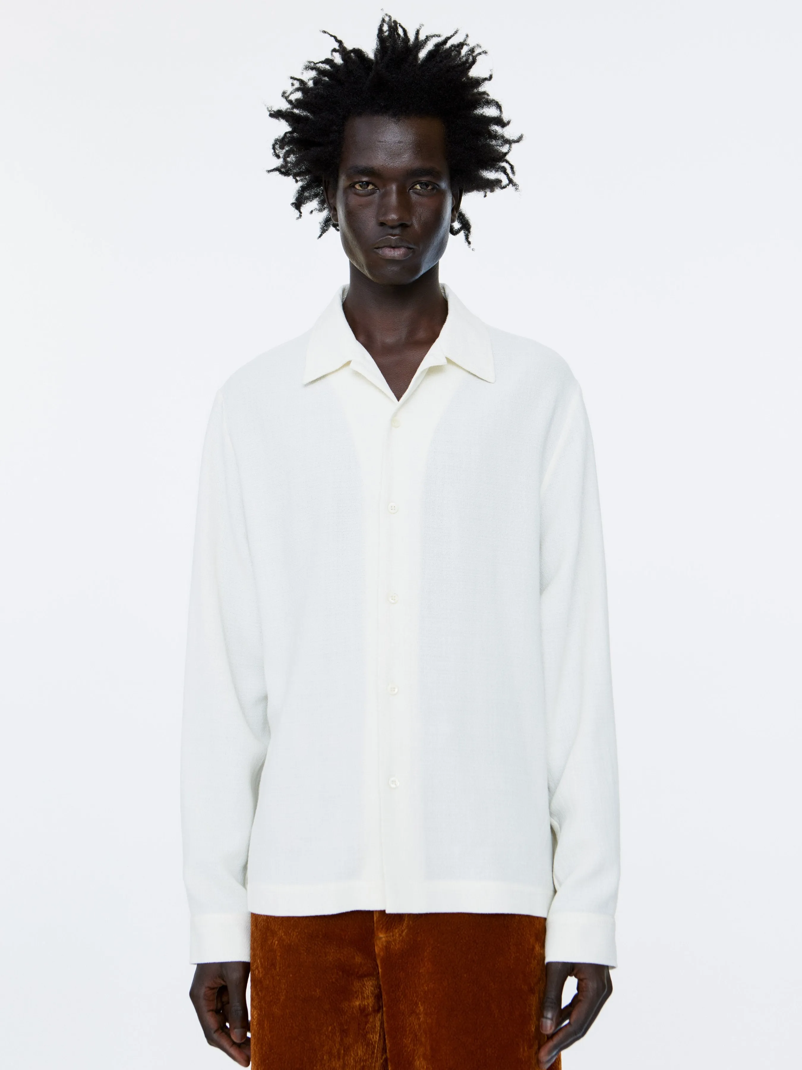 Sense Shirt | Off-White Crepe