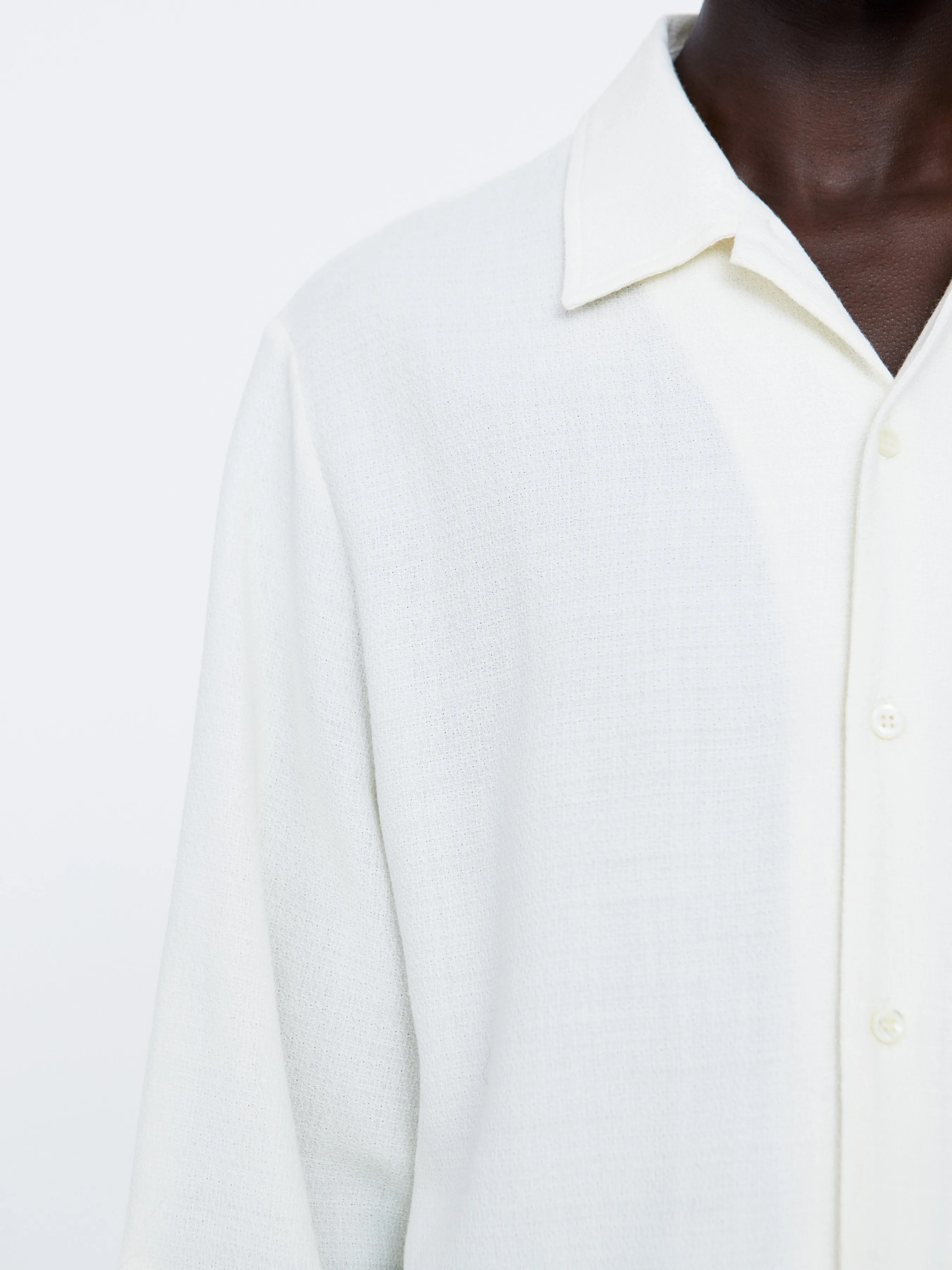 Sense Shirt | Off-White Crepe