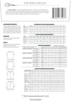 Sew House Seven - The Remy Raglan