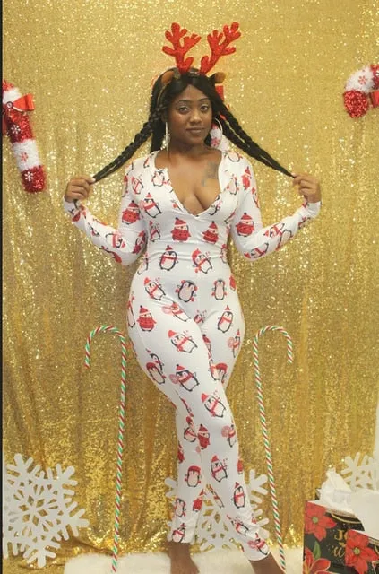Sexy printing Home Onesies Jumpsuit Sleepwear pajamas