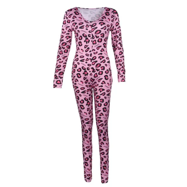 Sexy printing Home Onesies Jumpsuit Sleepwear pajamas
