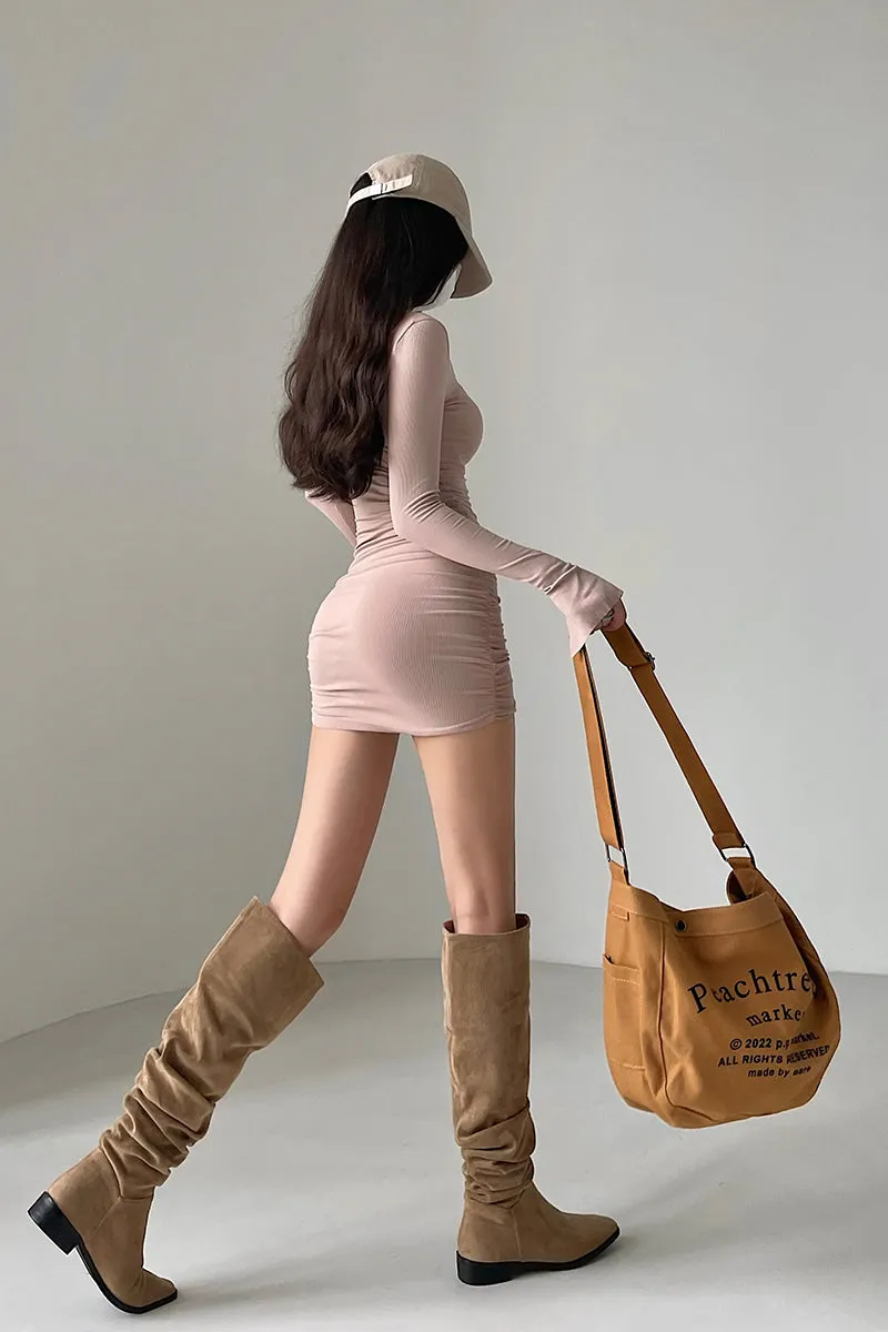 SEXY V-NECK SKINNY WRAP HIP SKIRT UB98028