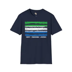 Sierra Leone strip unisex softstyle tee