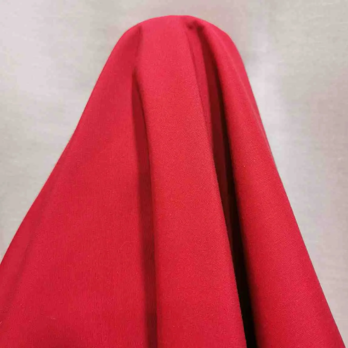 Silk Cotton Canvas, Crimson