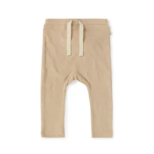 Snuggle Hunny Ribbed Organic Pants - Pebble