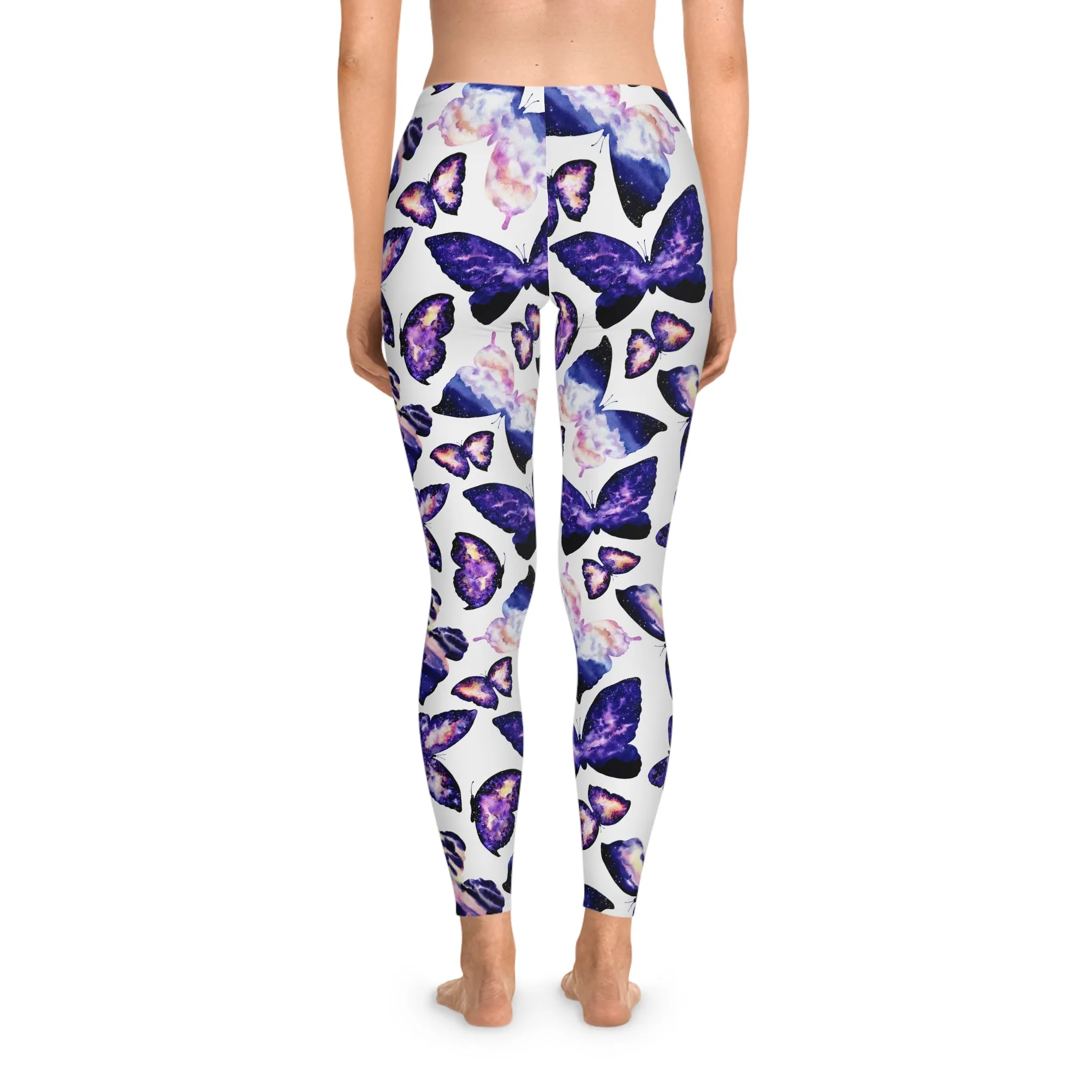 Space Butterfly Stretchy Leggings