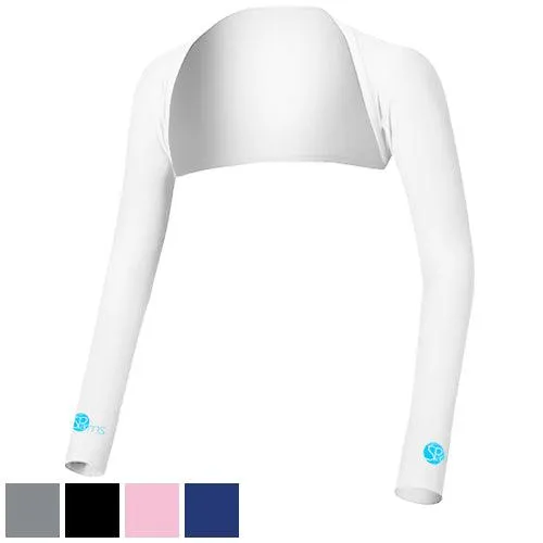 SParms Shawls Plain Logo Sleeves L White