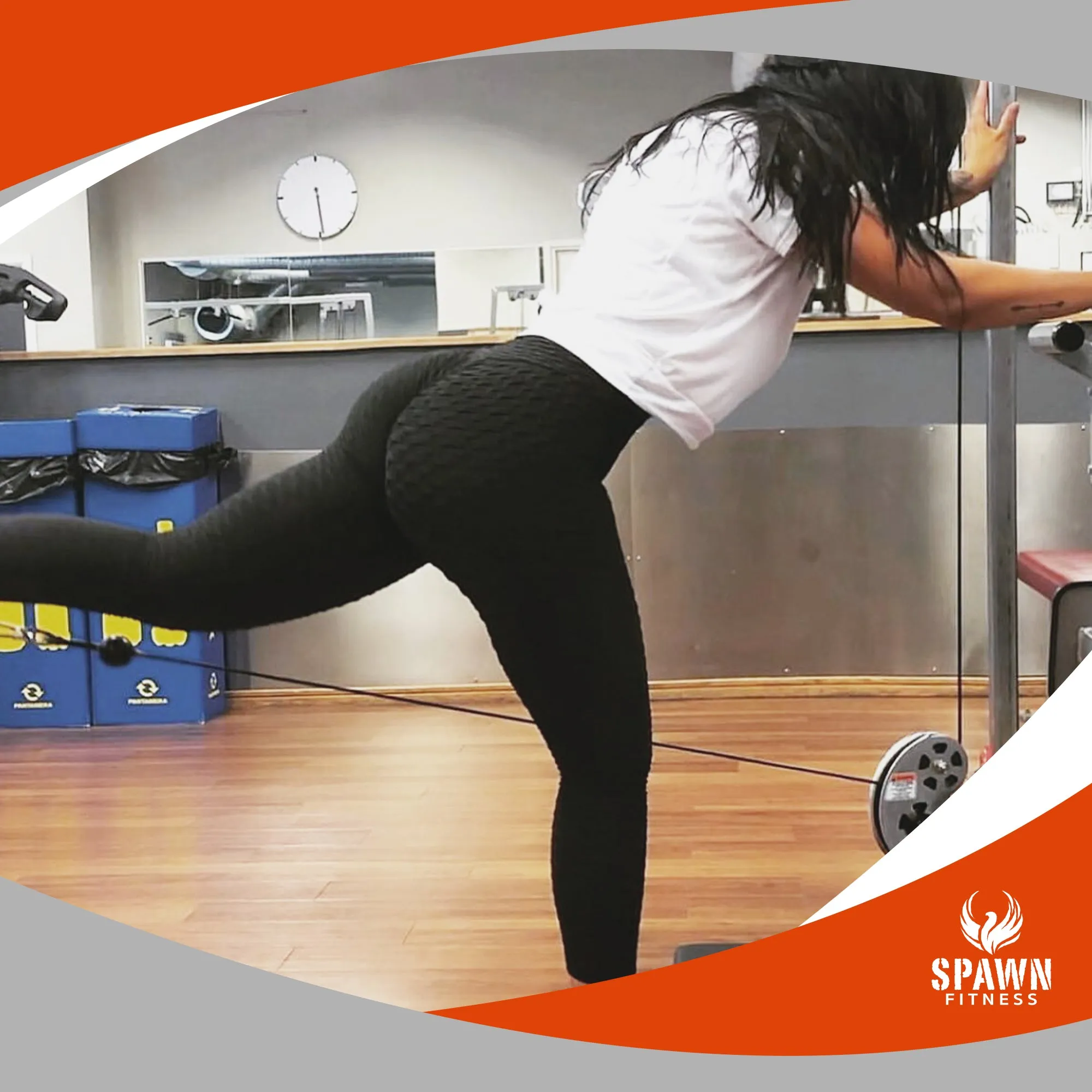 Spawn Fitness Yoga Workout Pants Leggings for Women Scrunch Butt Lift