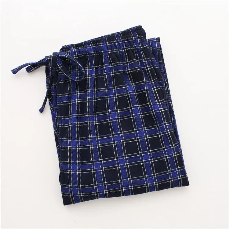 Spring pure cotton comfortable male sleep bottoms simple pyjama lounge home trousers for men plus size 100KG