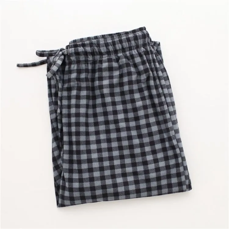 Spring pure cotton comfortable male sleep bottoms simple pyjama lounge home trousers for men plus size 100KG
