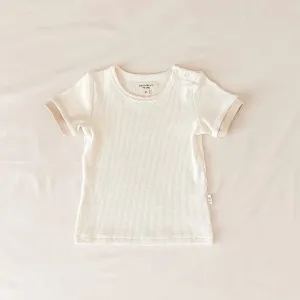S/Slv Tee - Cream