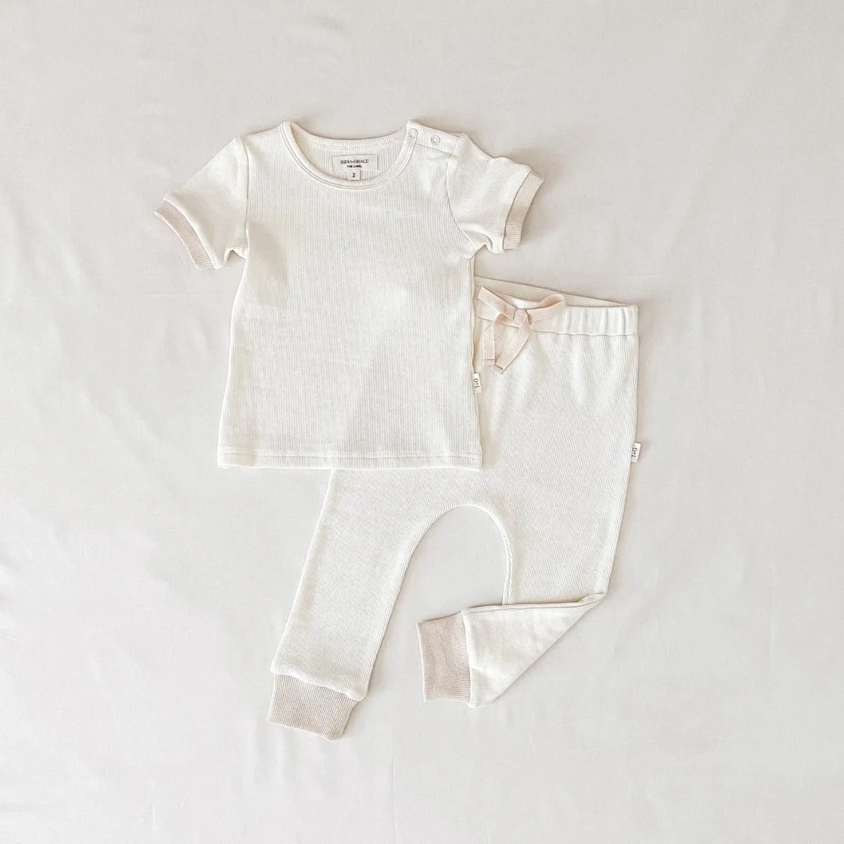 S/Slv Tee - Cream