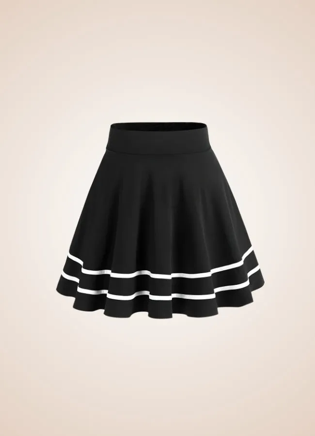 Steampunk Striped Skirt