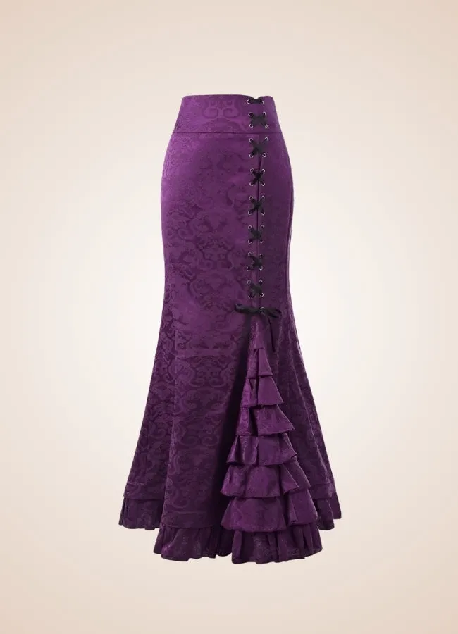 Steampunk Victorian Brocade Skirt