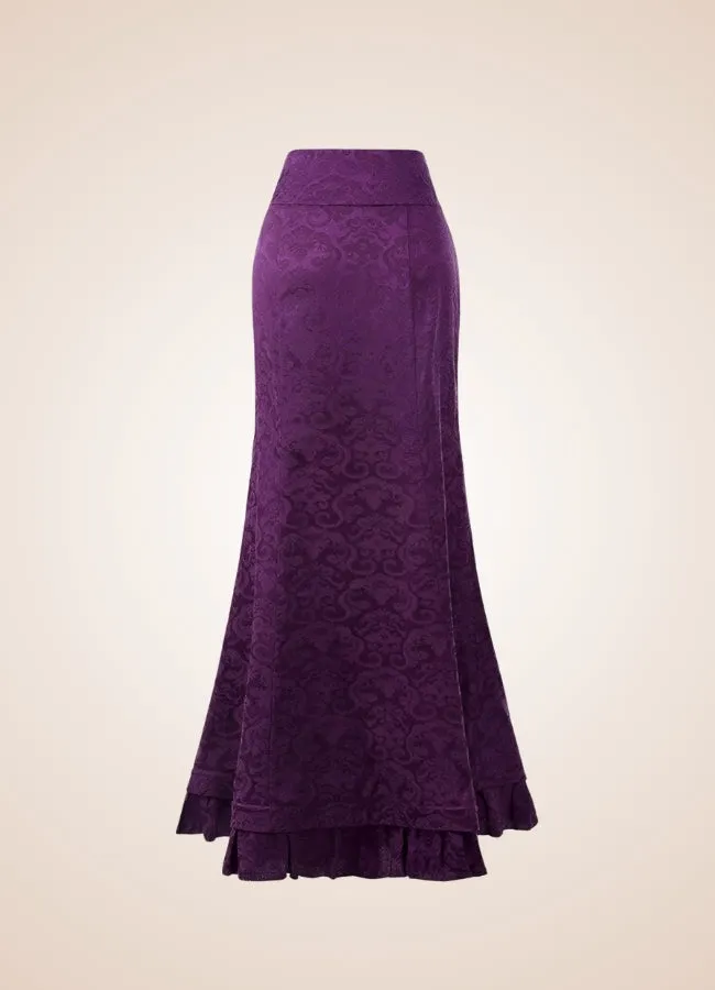 Steampunk Victorian Brocade Skirt