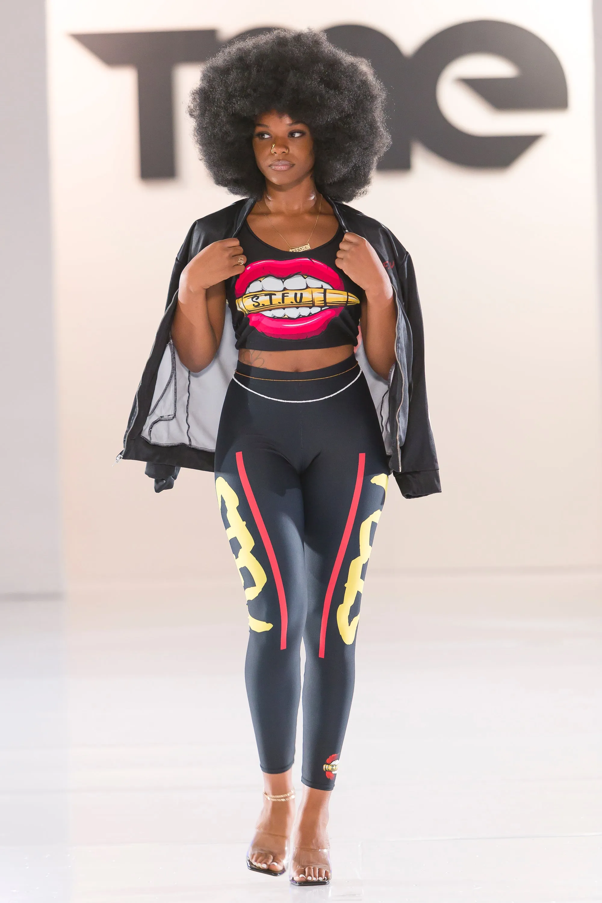 STFU Afrocentric Logo Leggings - Black