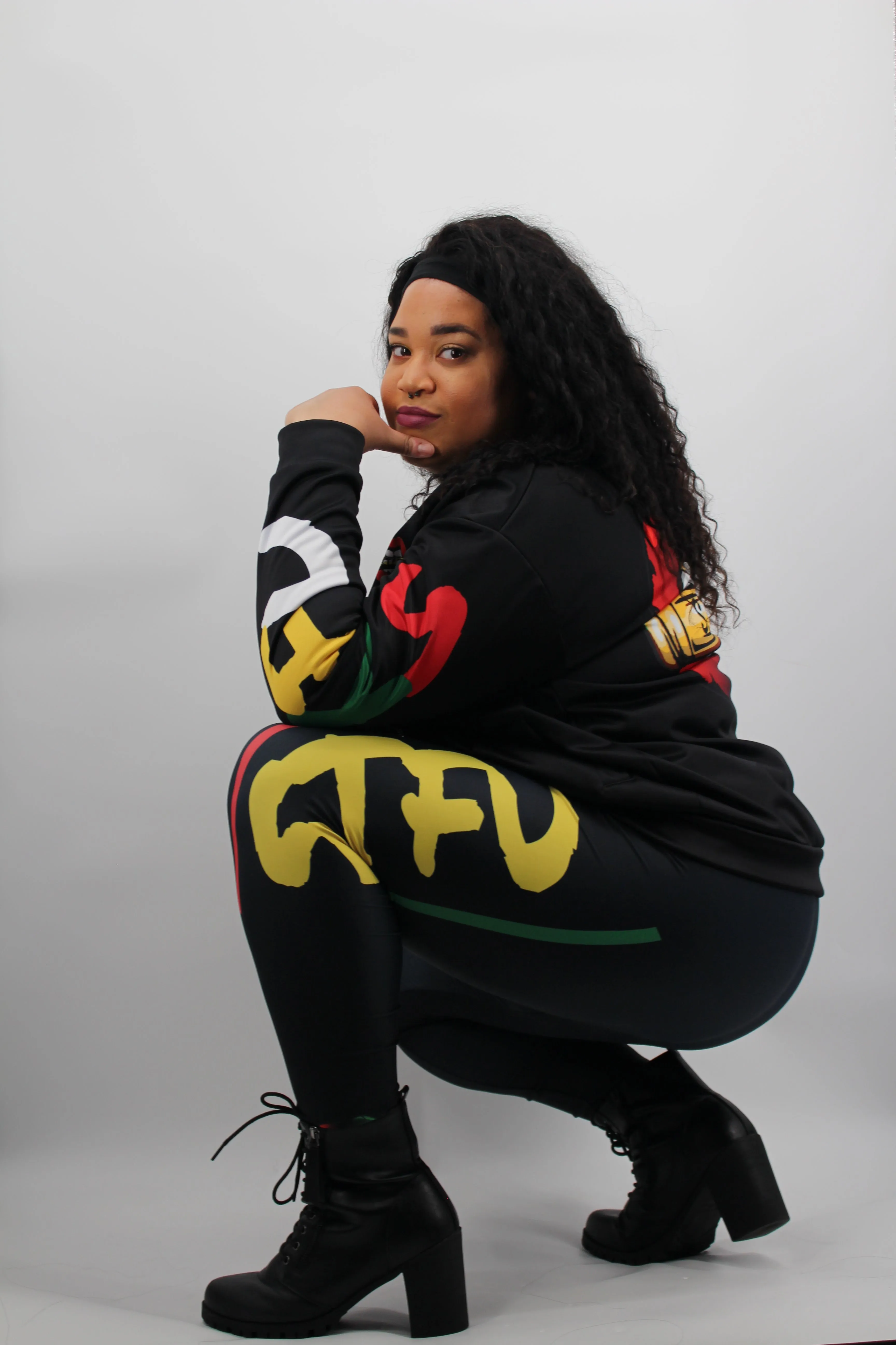 STFU Afrocentric Logo Leggings - Black
