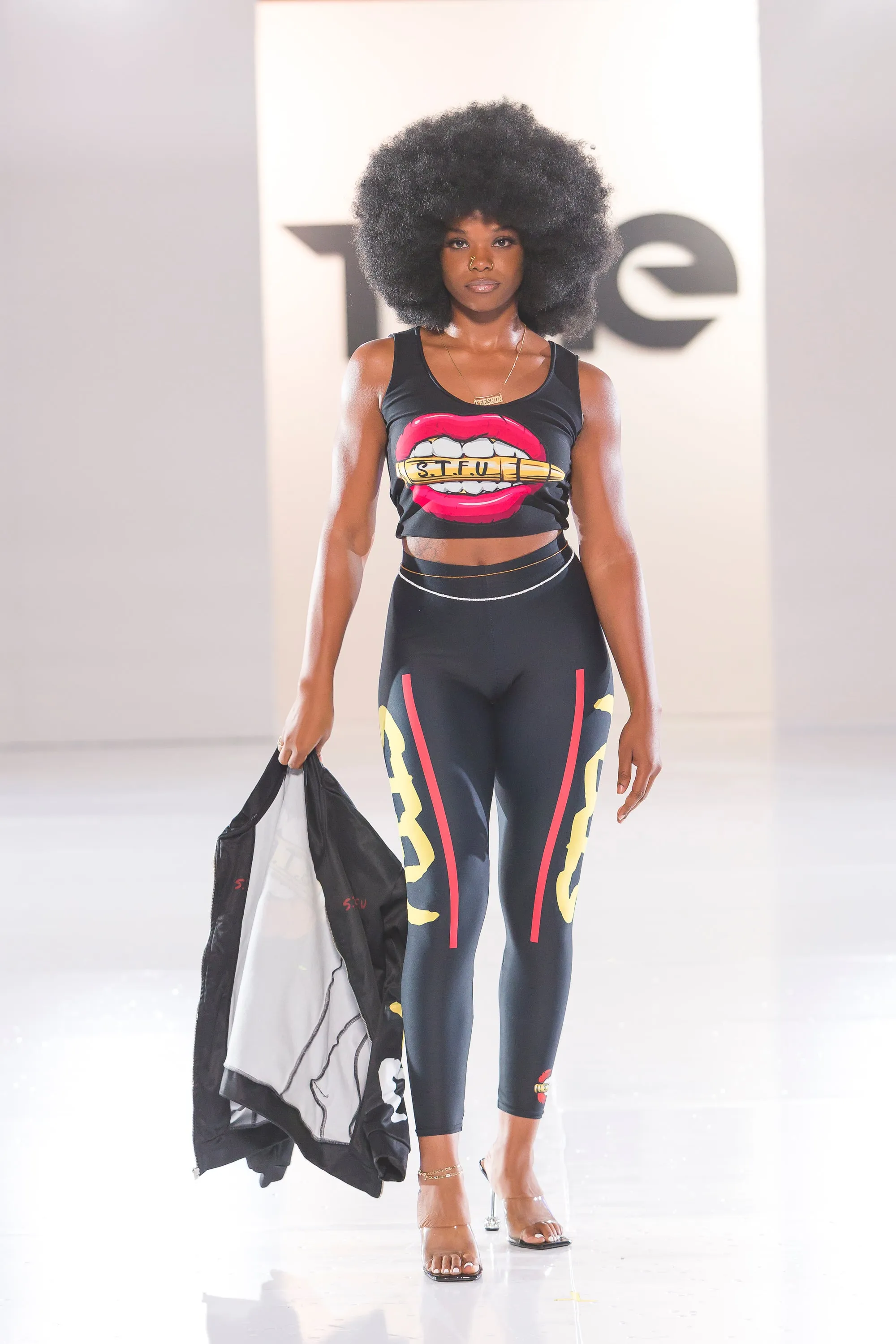 STFU Afrocentric Logo Leggings - Black