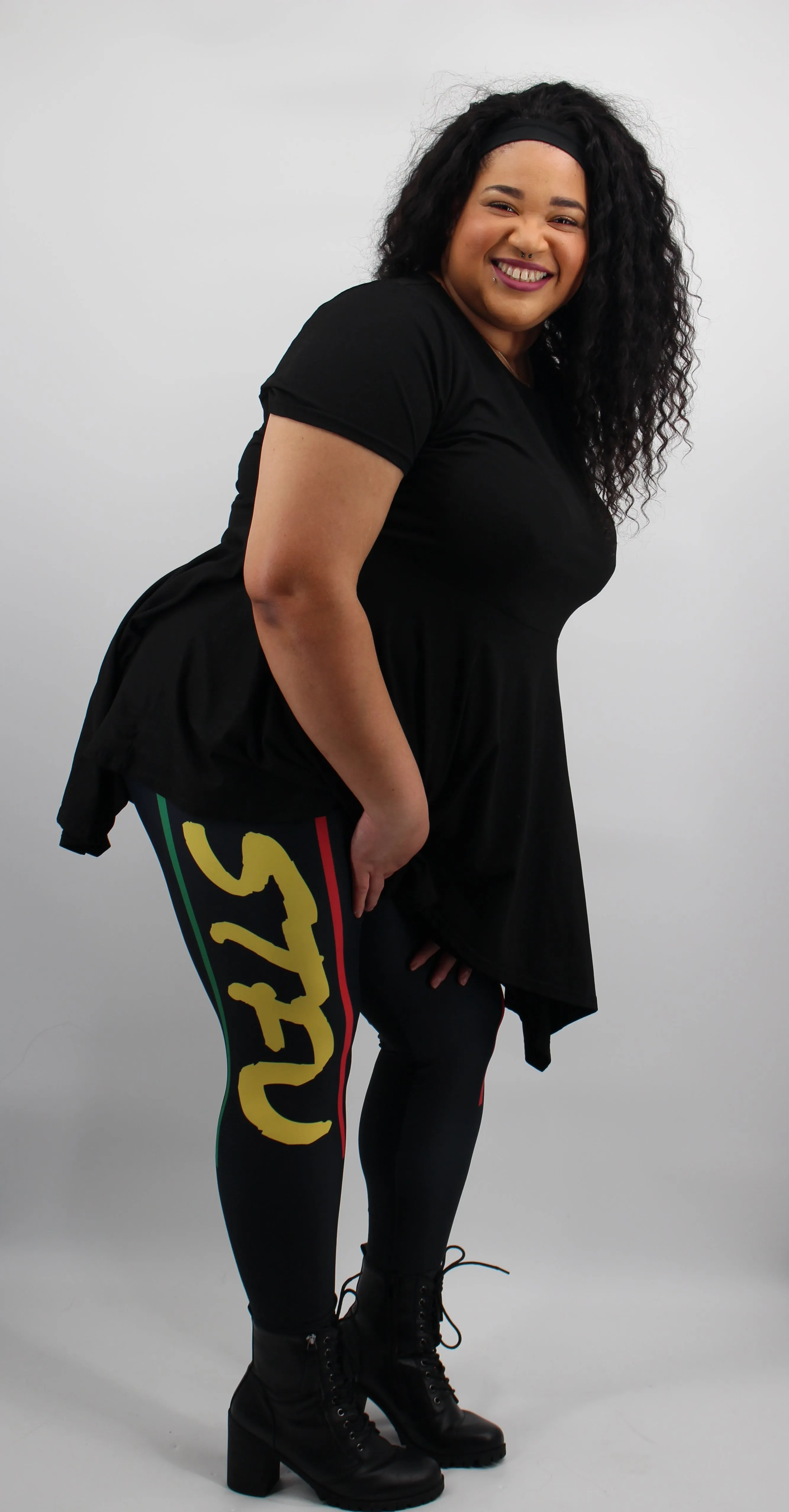 STFU Afrocentric Logo Leggings - Black