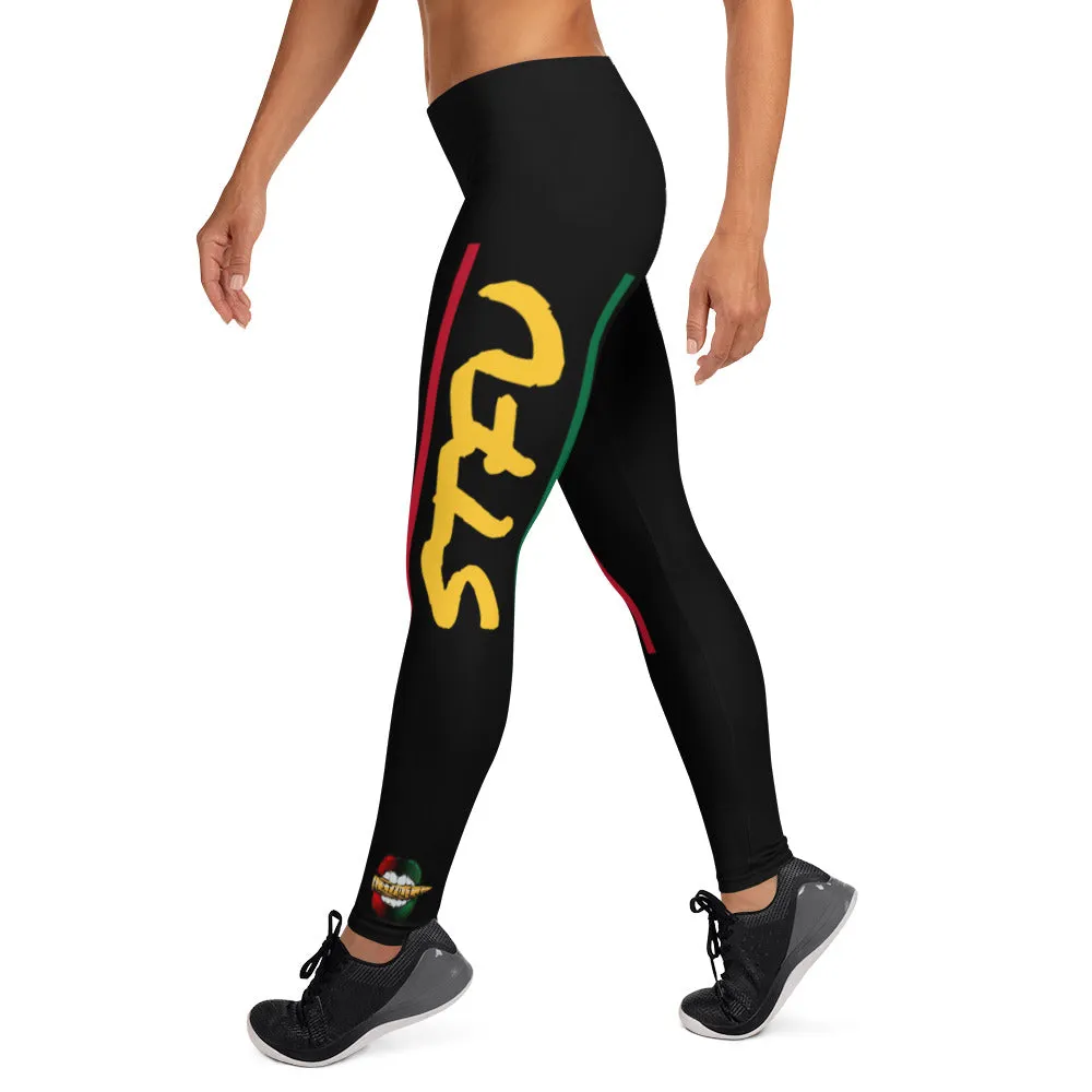 STFU Afrocentric Logo Leggings - Black
