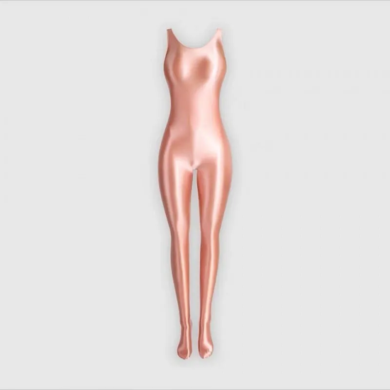 Stretch Gloss Bodysuit Shapewear Vest Leggings Ladies