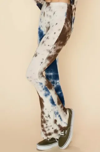 Stretch Tie Dye Flare Pants