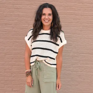 Stripe Knit Top