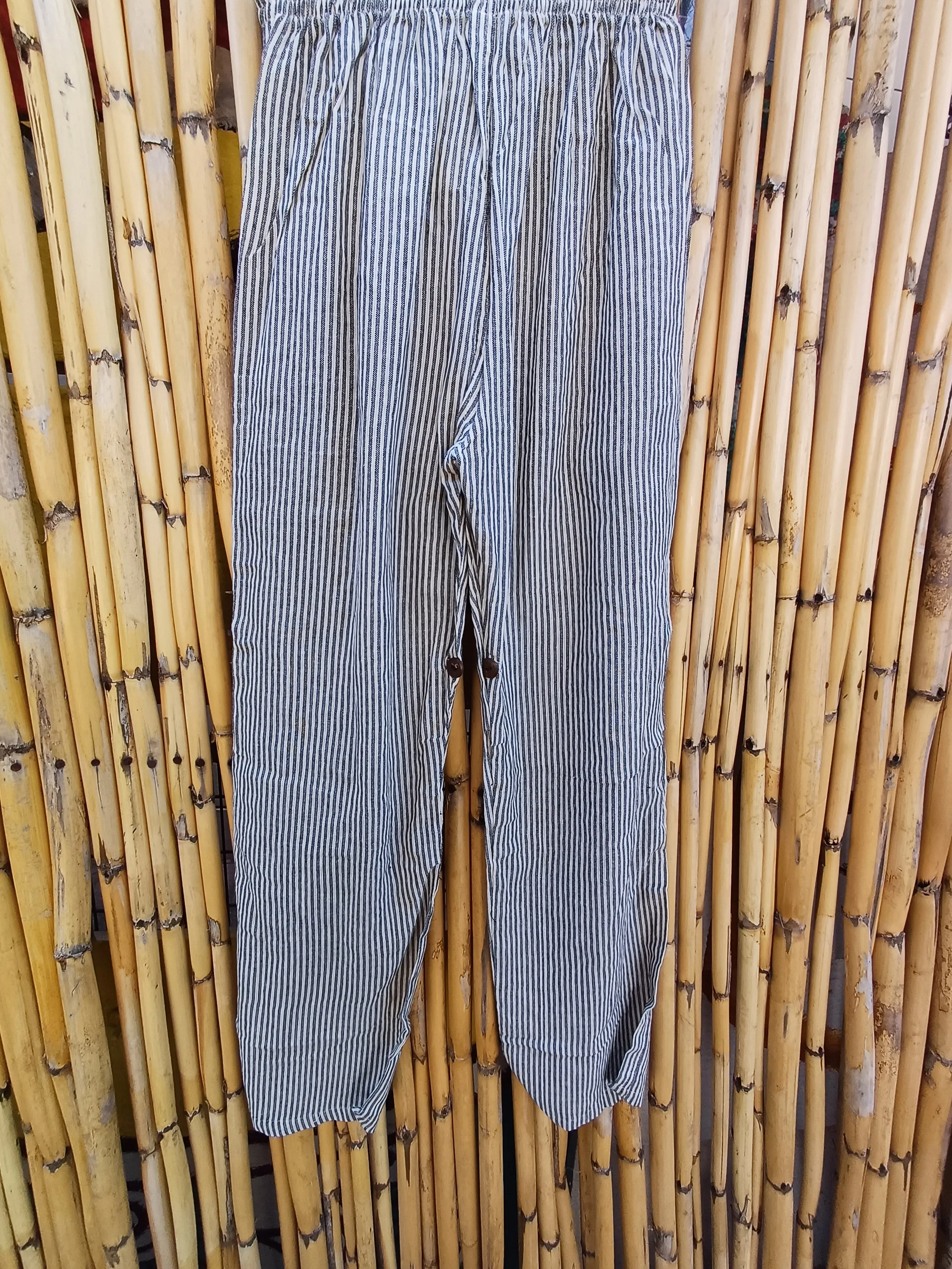 Striped Cotton Lounge Pants