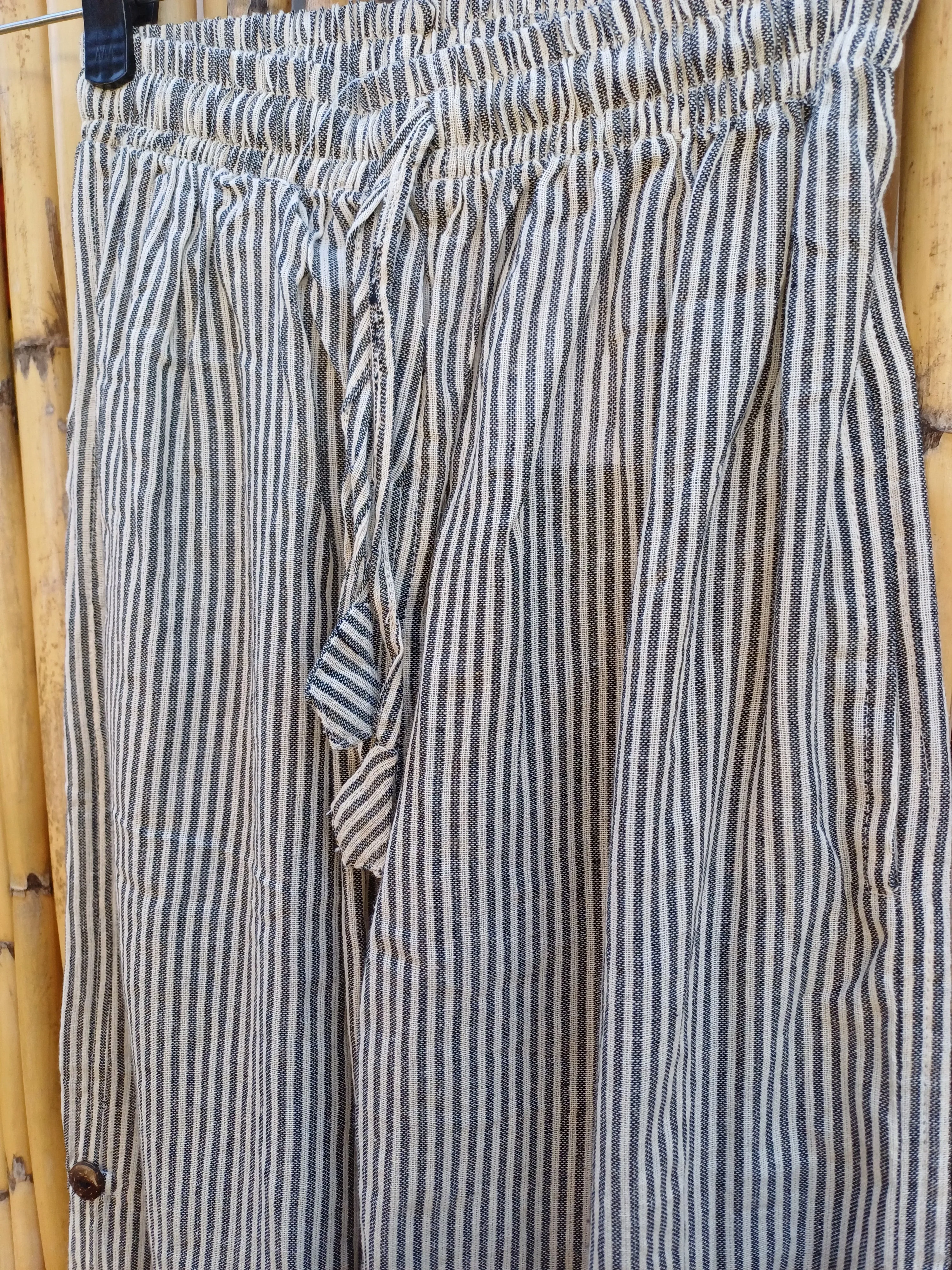 Striped Cotton Lounge Pants