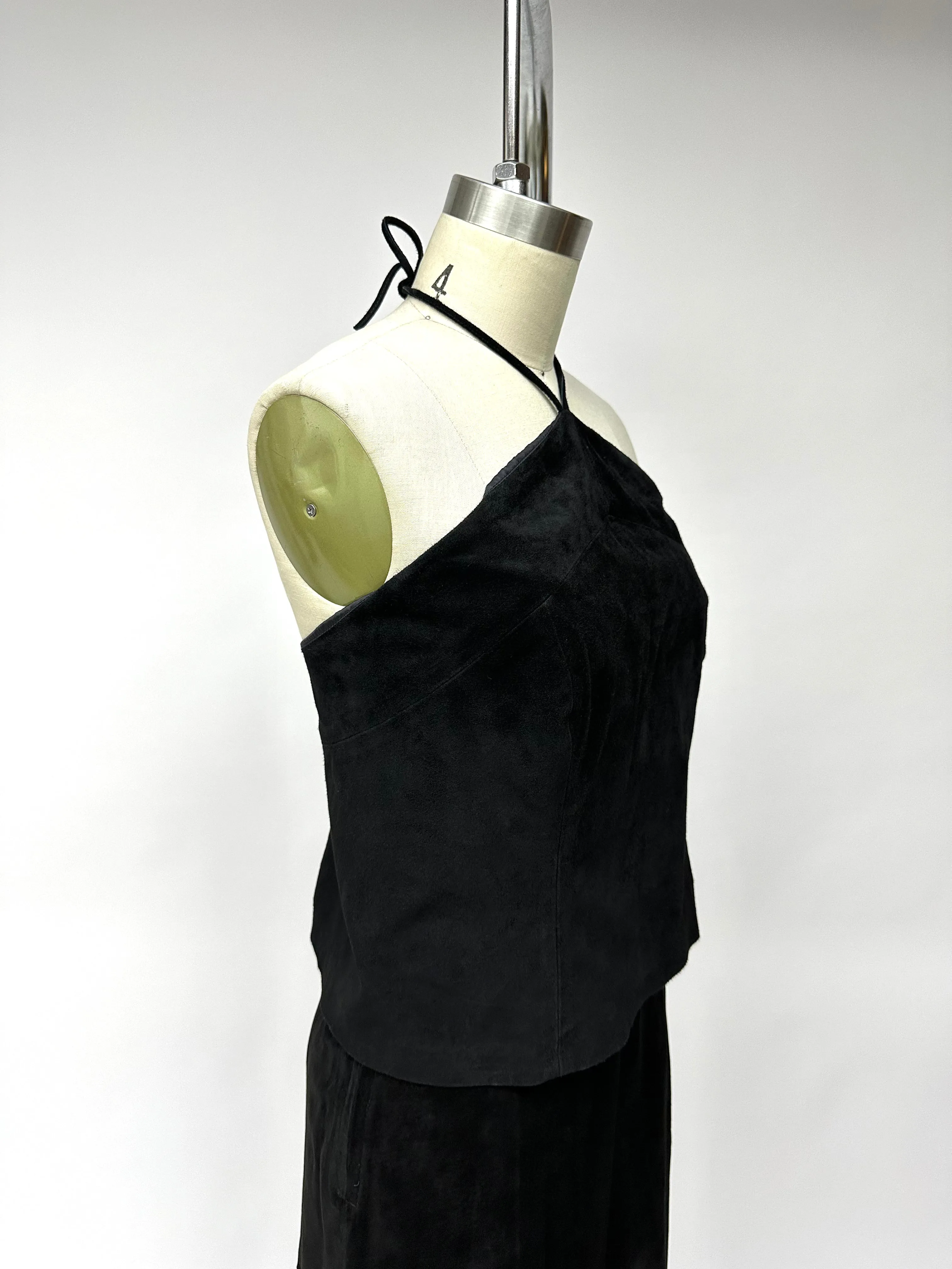 Suede Halter & Maxi Skirt Set*