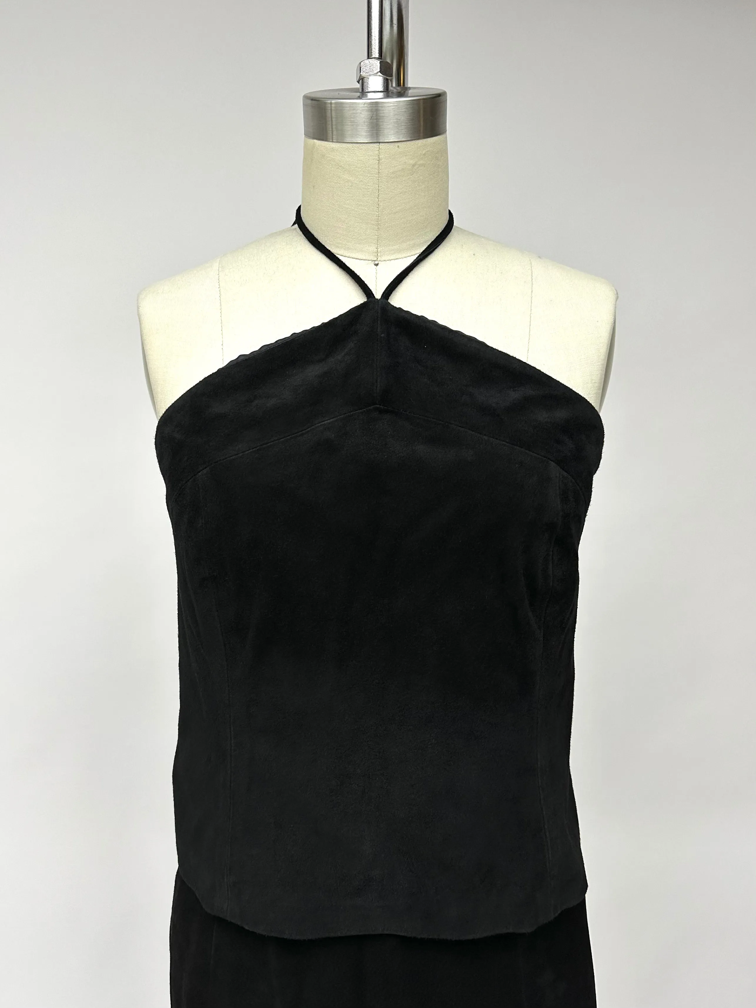 Suede Halter & Maxi Skirt Set*