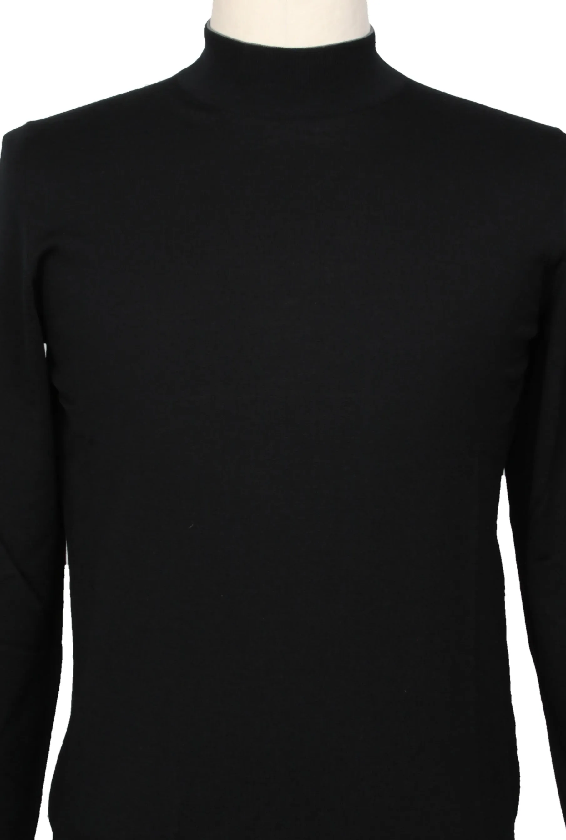 Svevo Parma Black Mock Turtleneck Sweater