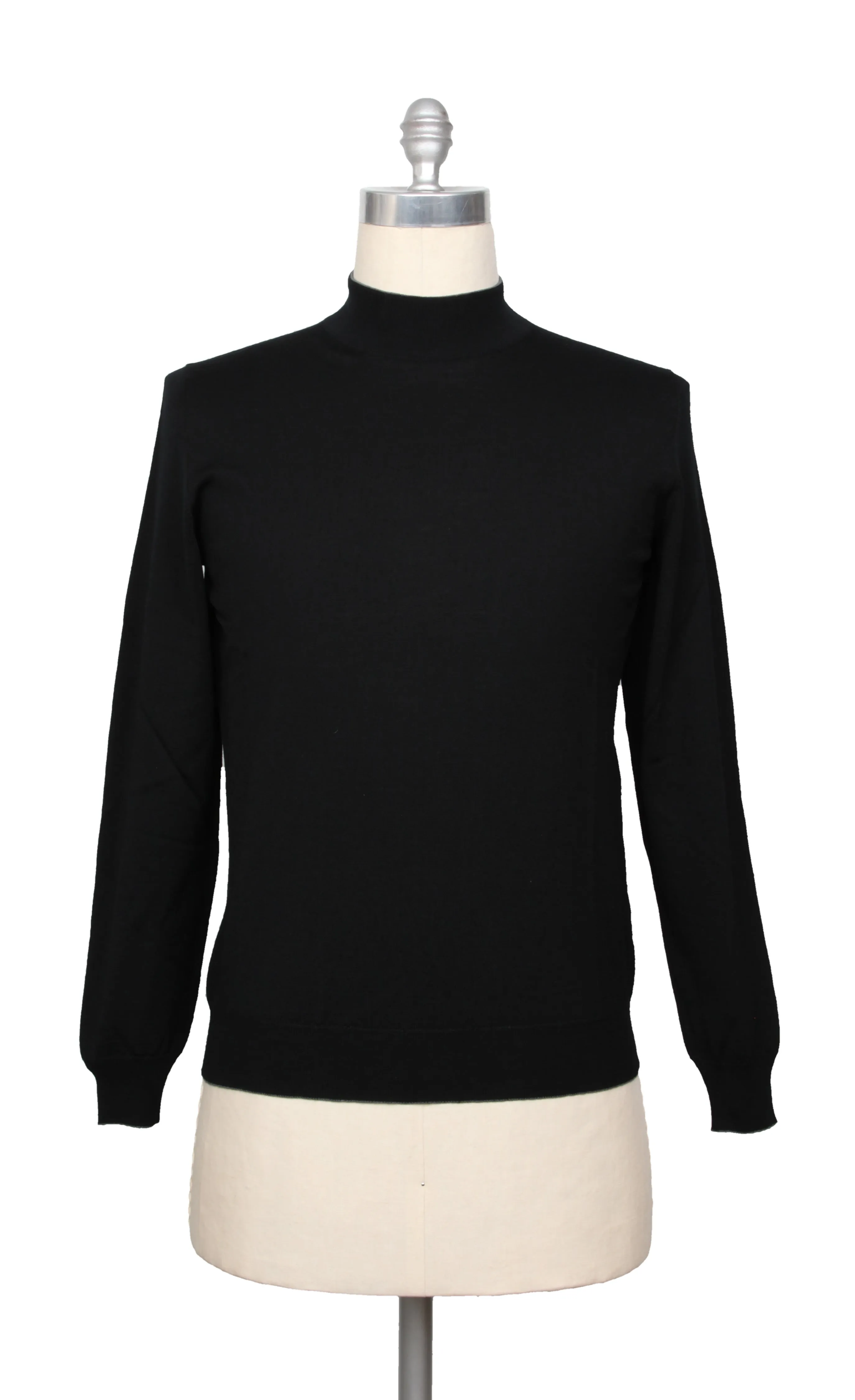 Svevo Parma Black Mock Turtleneck Sweater