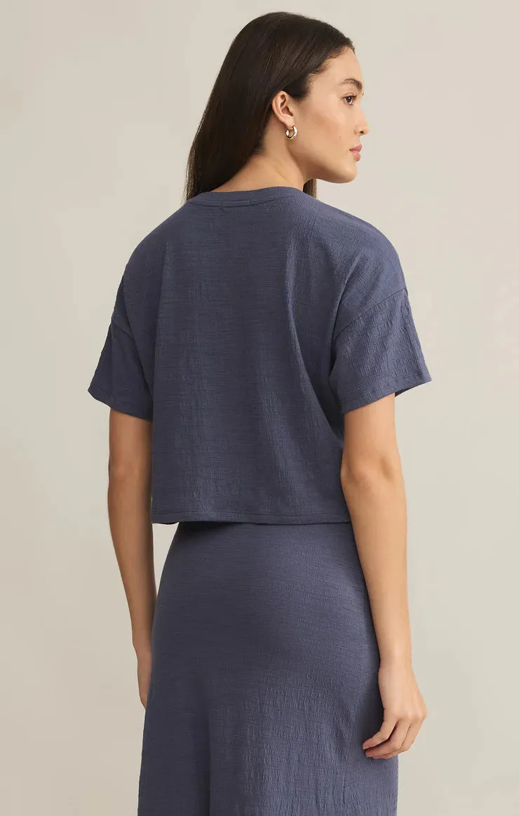 SWAY TEXTURED CROPPED TEE