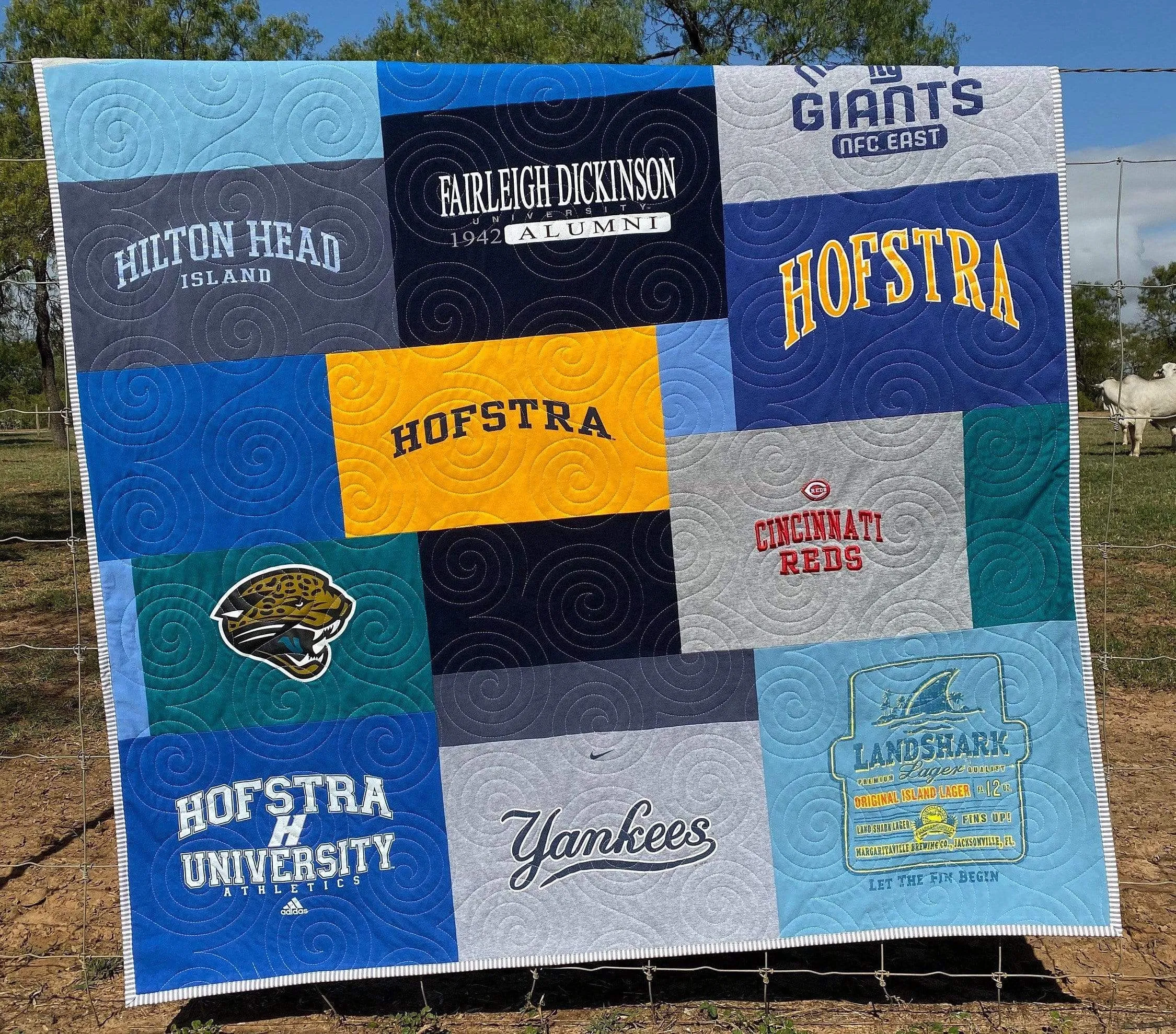 T-Shirt Quilt Custom DEPOSIT Memory Blanket Graduation Gift Tee Handmade Keepsake Personalized Modern Design Sport Clothing College Birthday