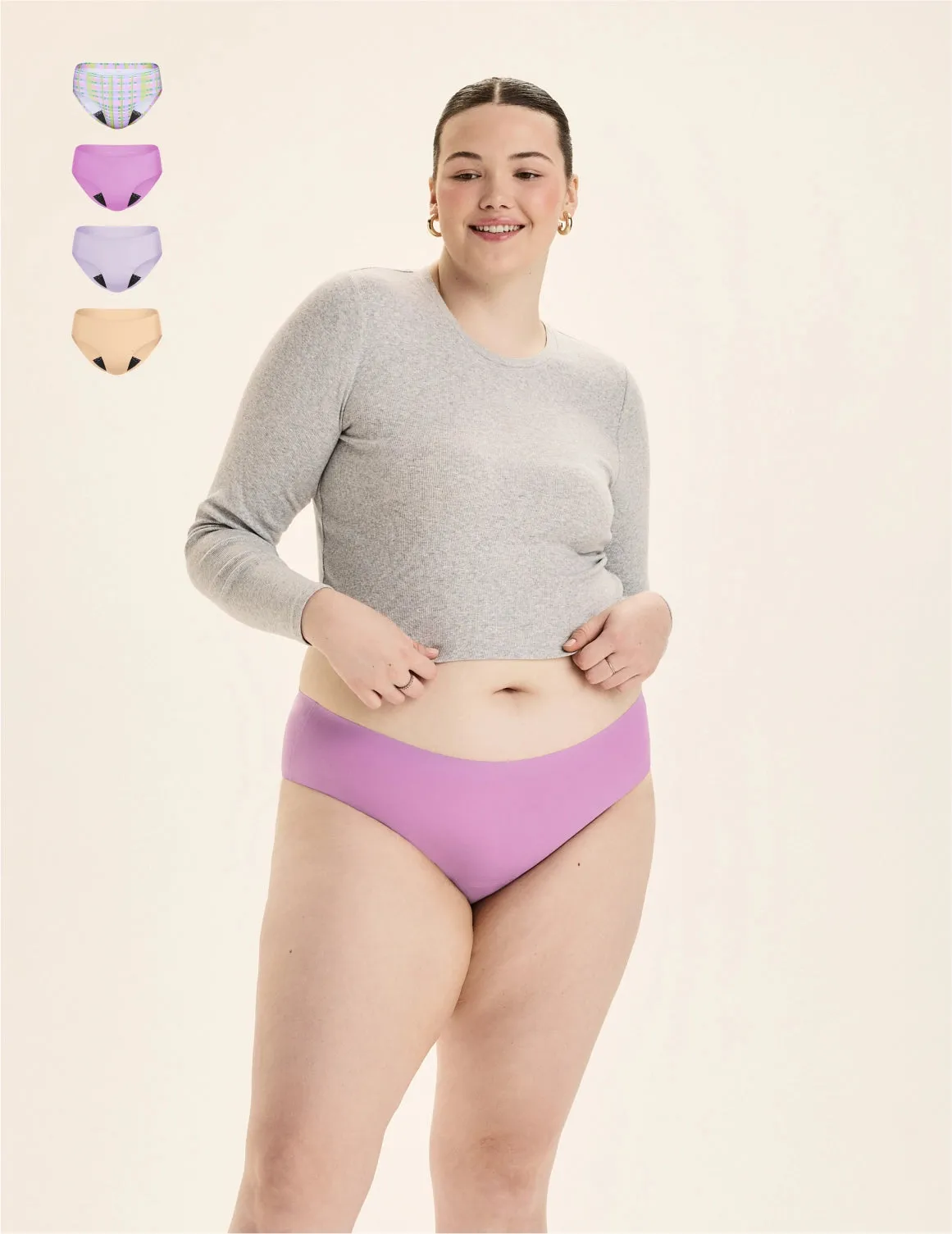 Teen Leakproof UltraThin No-Show 4-Pack - Bikini