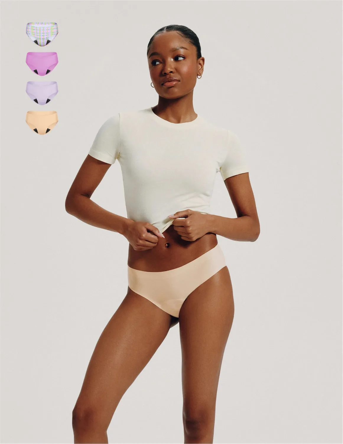 Teen Leakproof UltraThin No-Show 4-Pack - Bikini
