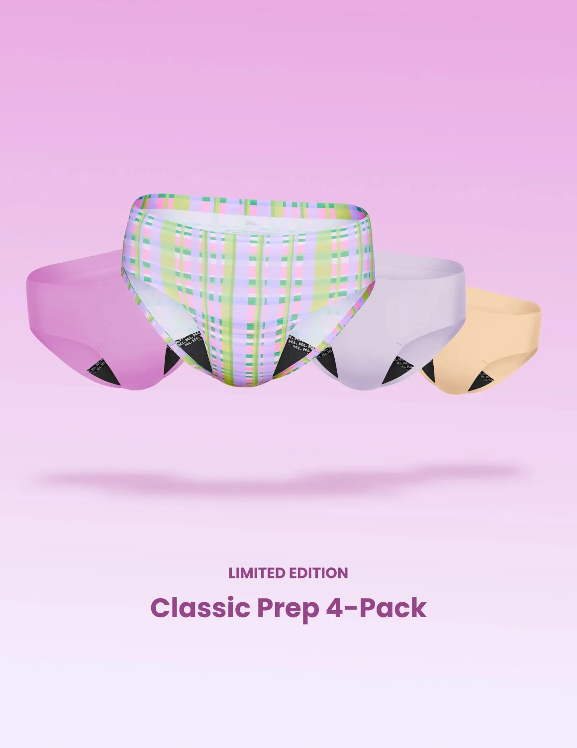 Teen Leakproof UltraThin No-Show 4-Pack - Bikini